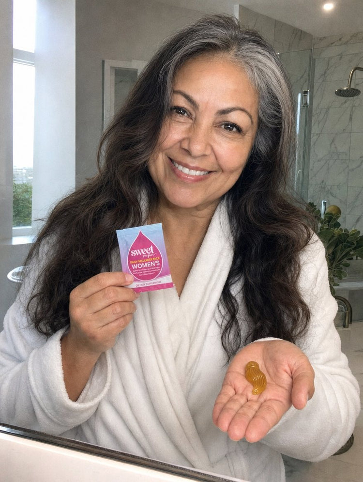 Elena with her Daily Wellness Pack