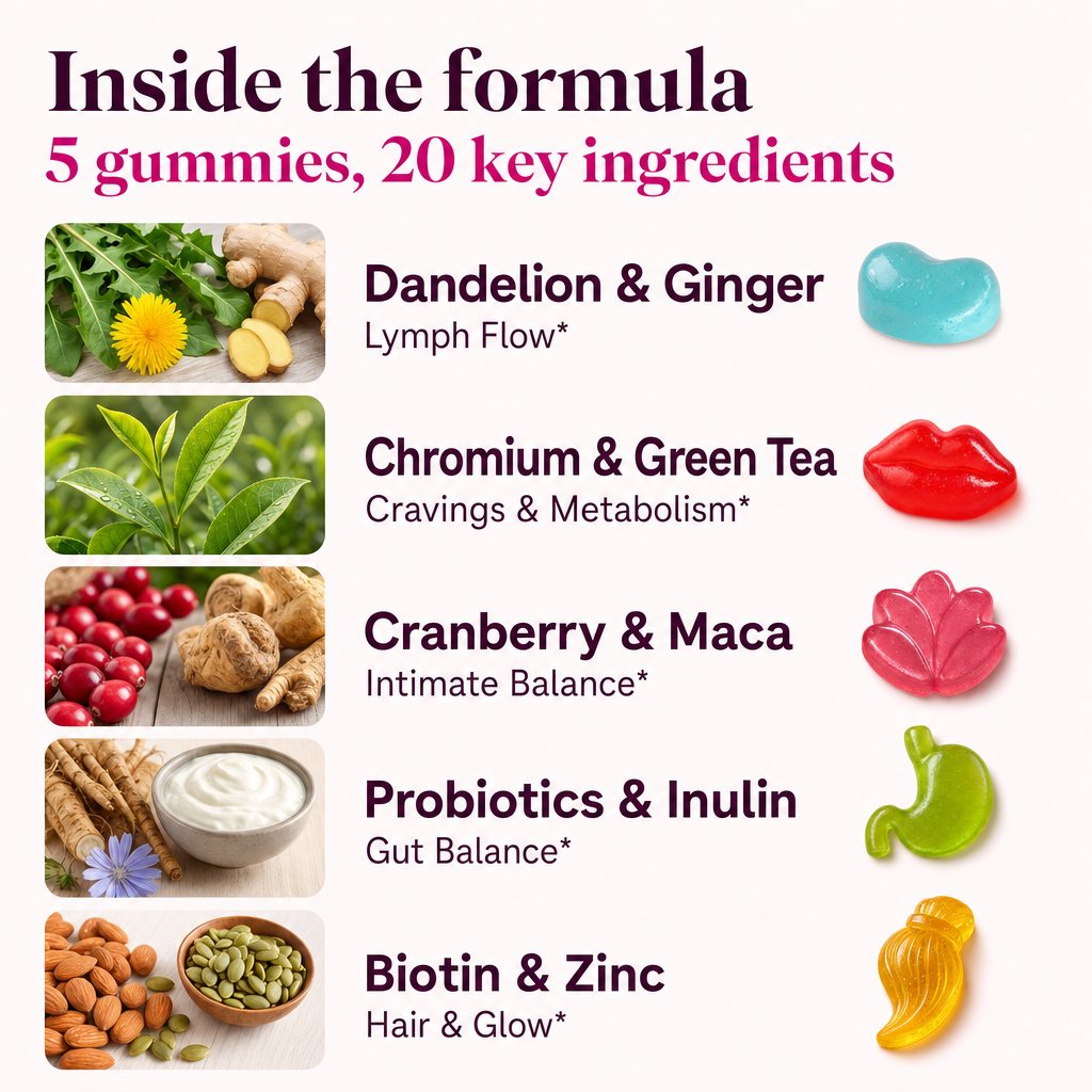Inside the formula: key ingredients behind each of the five gummies