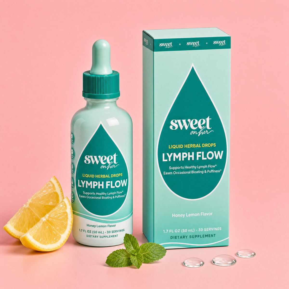 Lymph Flow Drops bottle and carton